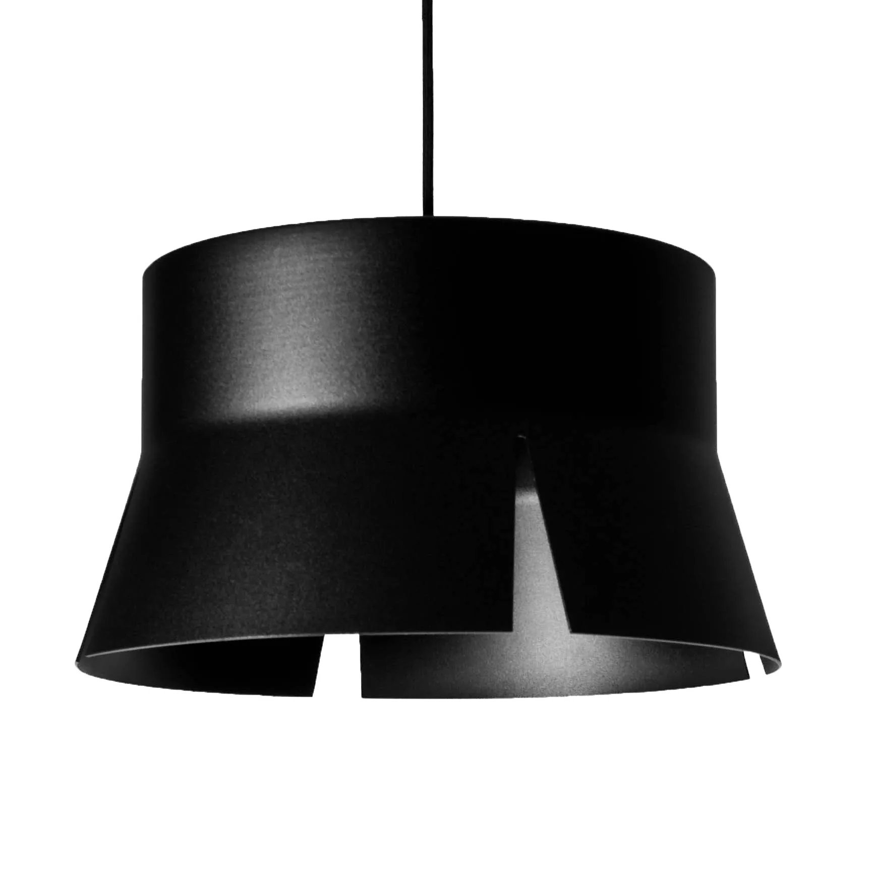 Lampe à suspension Split noire, grand Bsweden