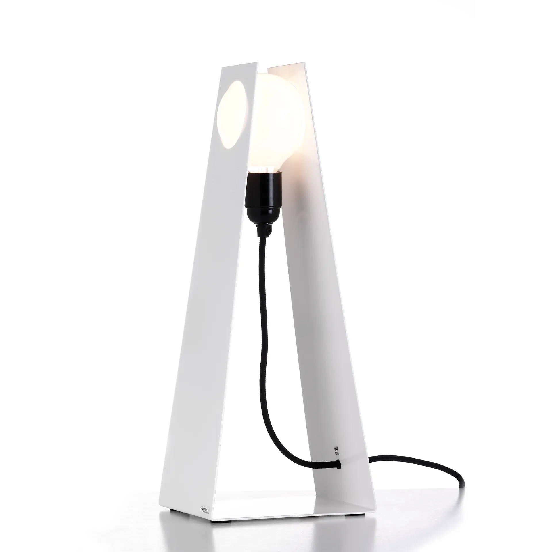 Lampe de table Glasgow blanche, blanc Bsweden
