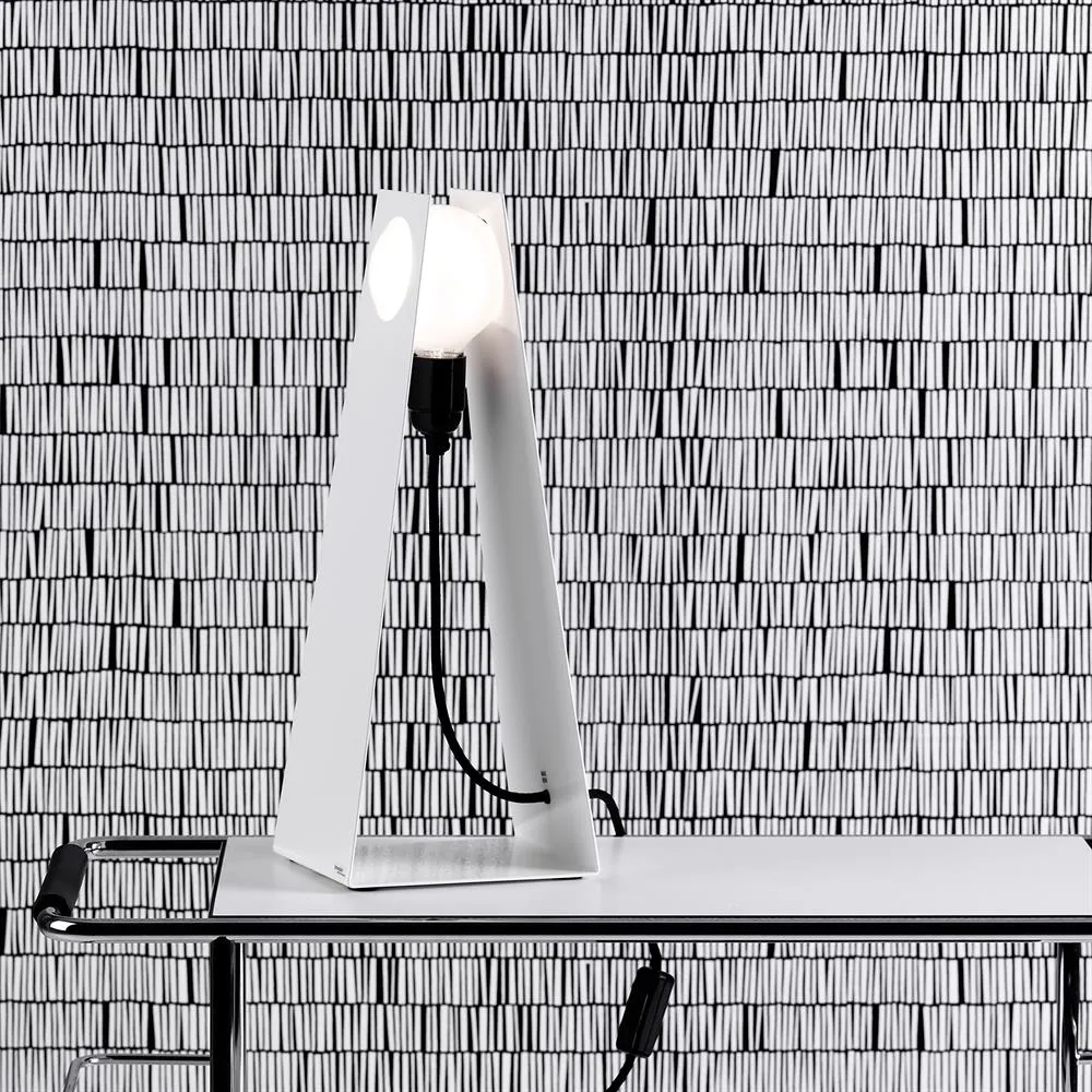 Lampe de table Glasgow blanche, blanc Bsweden
