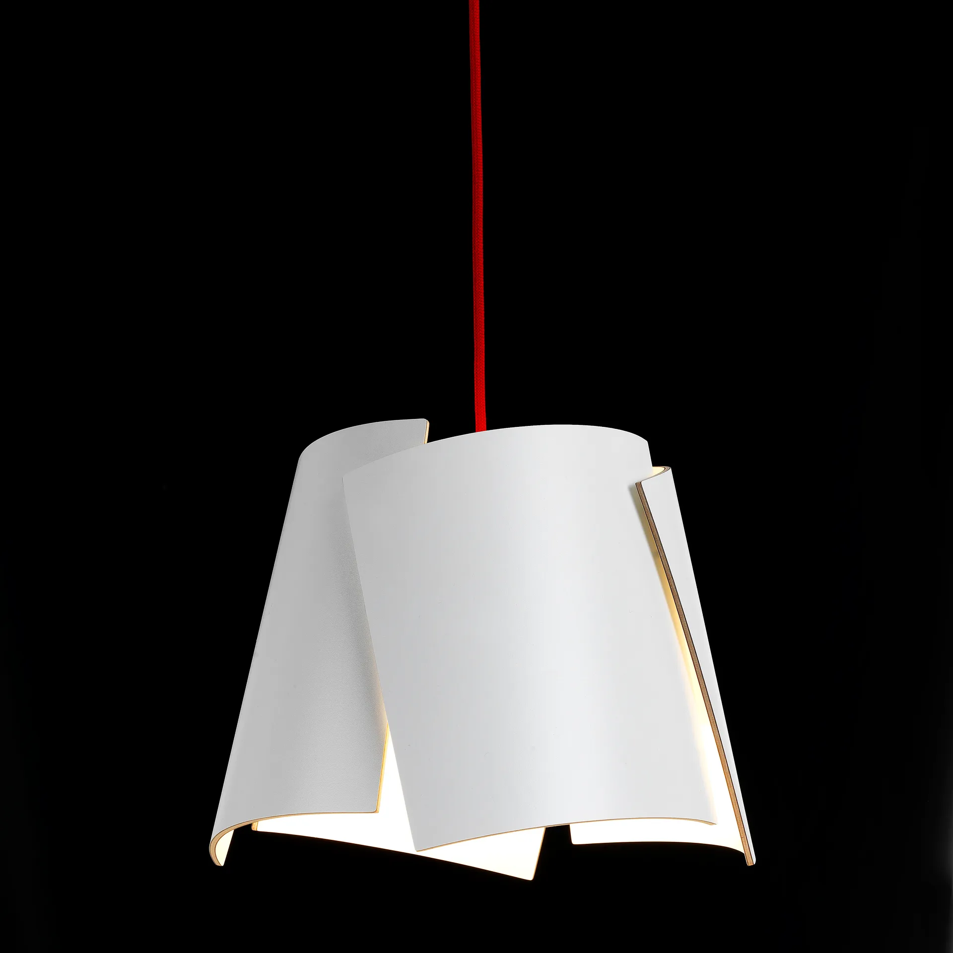 Lampe Leaf blanche, blanc-rouge Bsweden