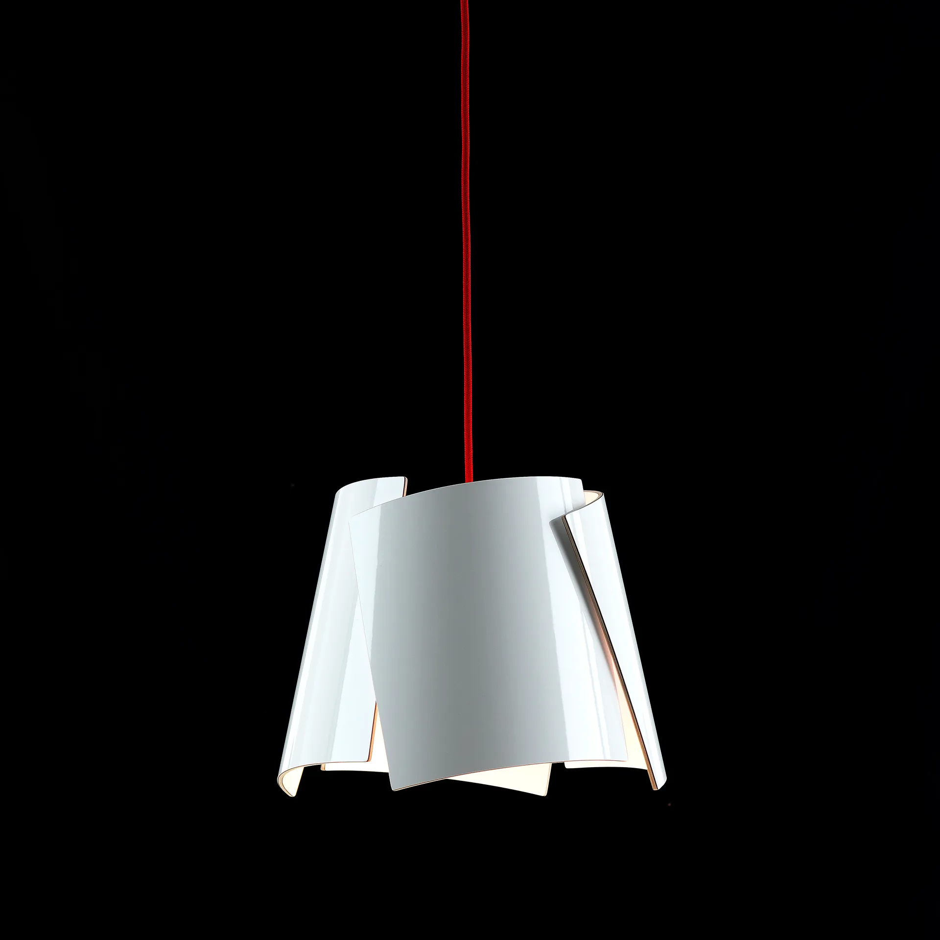 Lampe Leaf blanche, blanc-rouge Bsweden