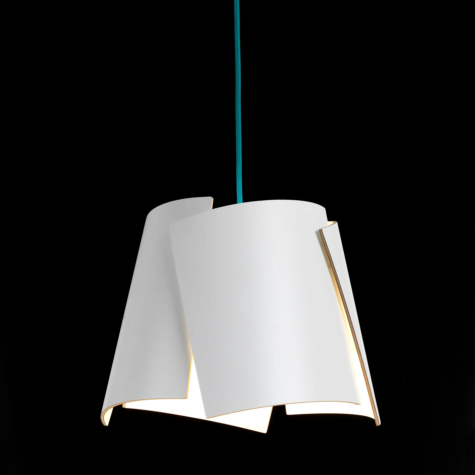 Lampe Leaf blanche, blanc-turquoise Bsweden