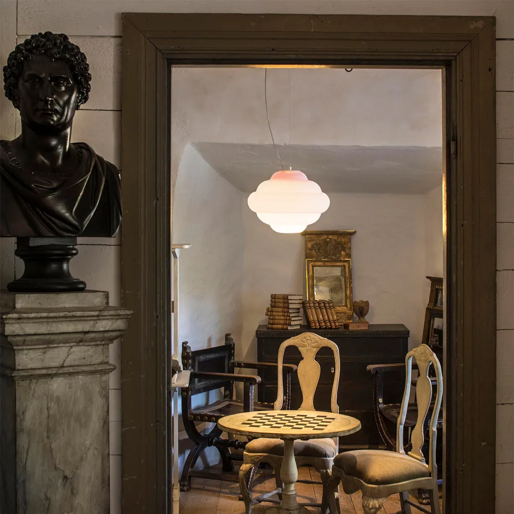 Suspension Cloud, blanc, opaline sans filtre coloré Bsweden