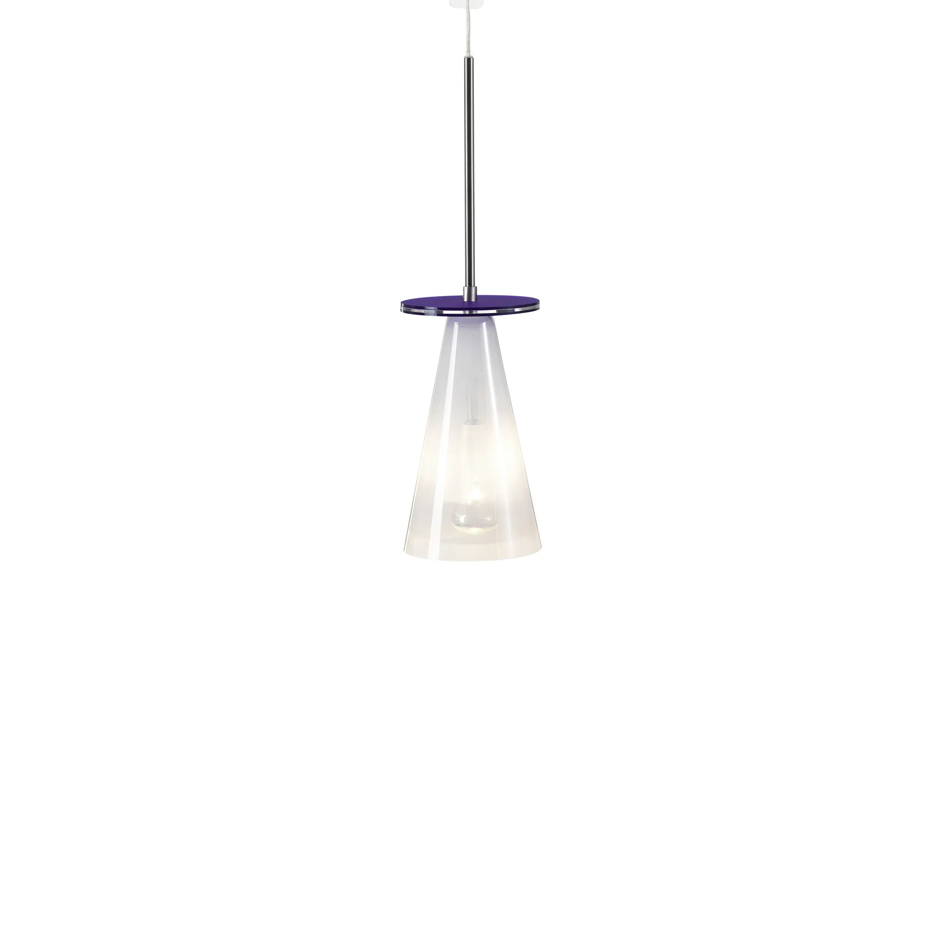 Suspension Kon, transparent, plateau violet Bsweden