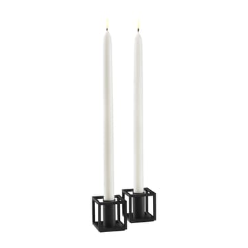 Bougeoir Kubus Micro Lot de 2 - Noir - By Lassen