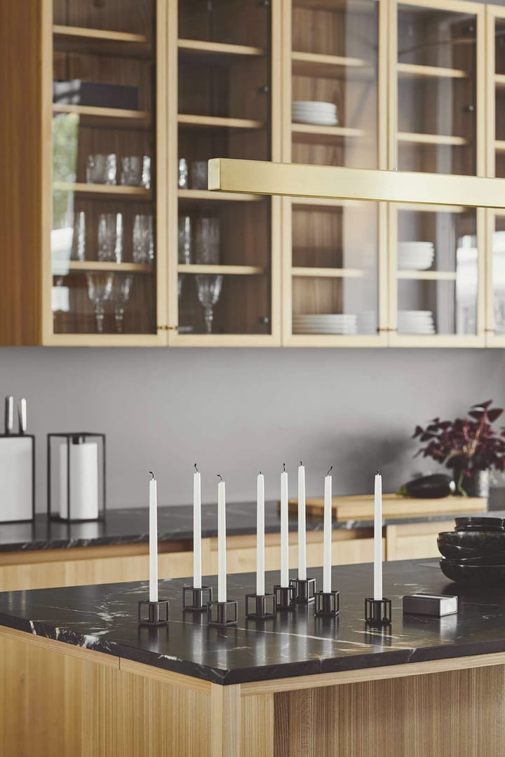 Bougeoir Kubus Micro Lot de 2 - Noir - By Lassen