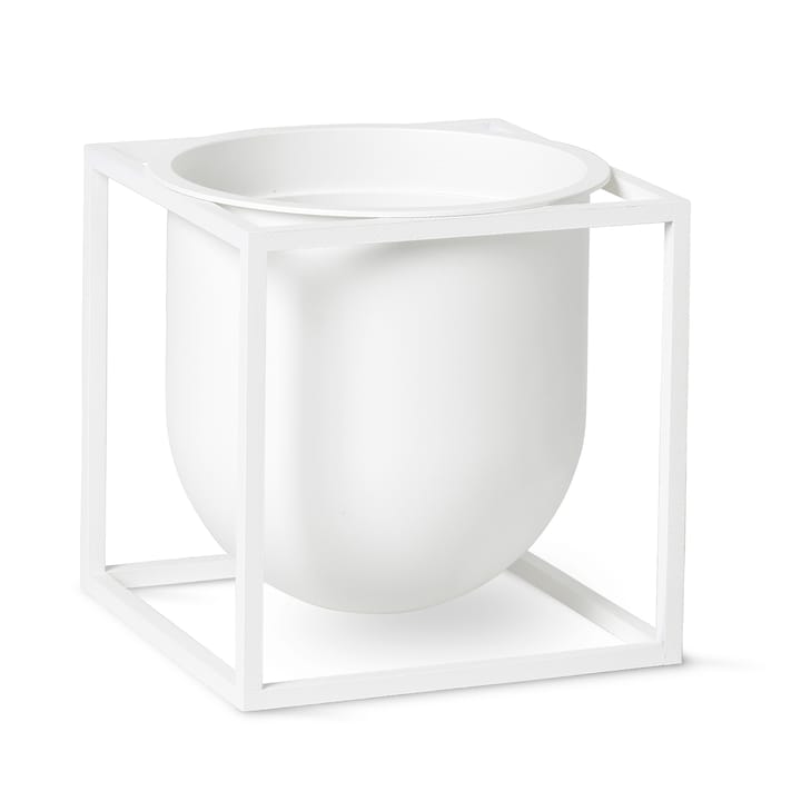 Pot à fleurs Kubus 14 cm - Blanc - By Lassen