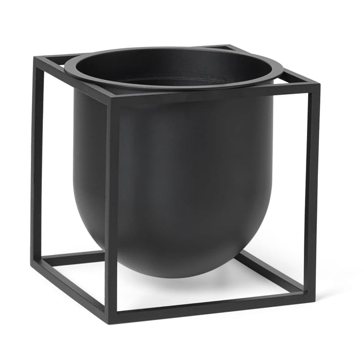 Pot à fleurs Kubus 14 cm - Noir - By Lassen