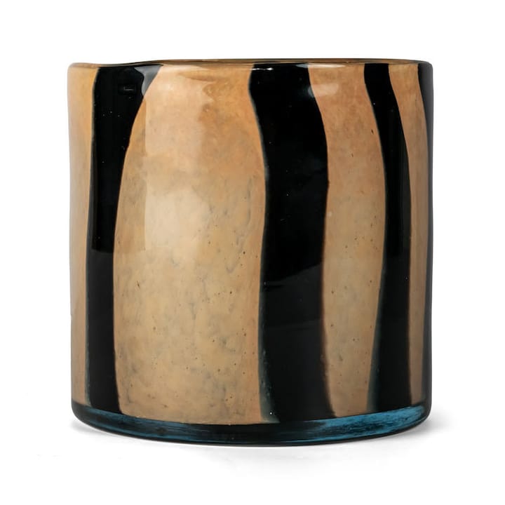 Photophore-Vase Calore M Ø15cm - Black-beige - By On