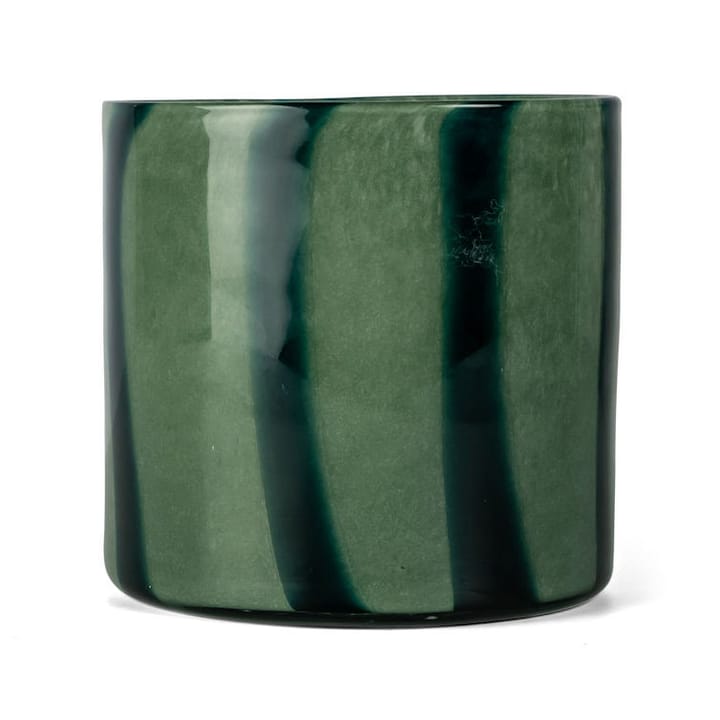 Photophore-Vase Calore M Ø15cm - Green-dark green - By On