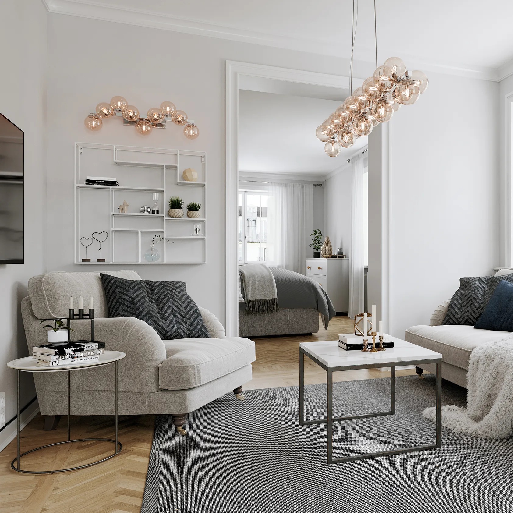 Applique murale Splendor, Doré-ambre By Rydéns