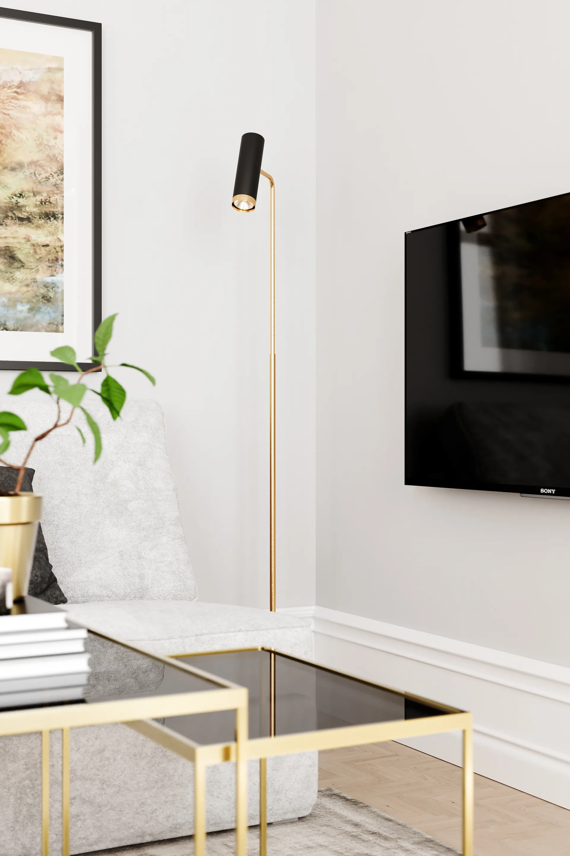 Lampadaire Puls, Noir mat By Rydéns