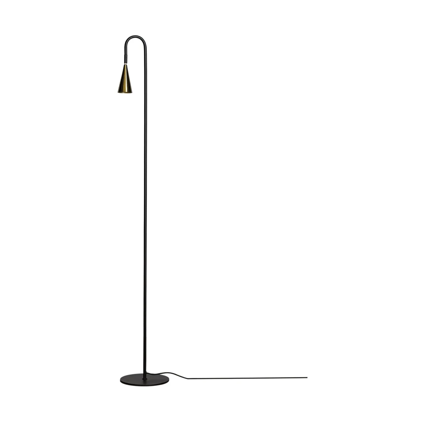 Lampadaire Spline, Noir-laiton, 140 cm By Rydéns