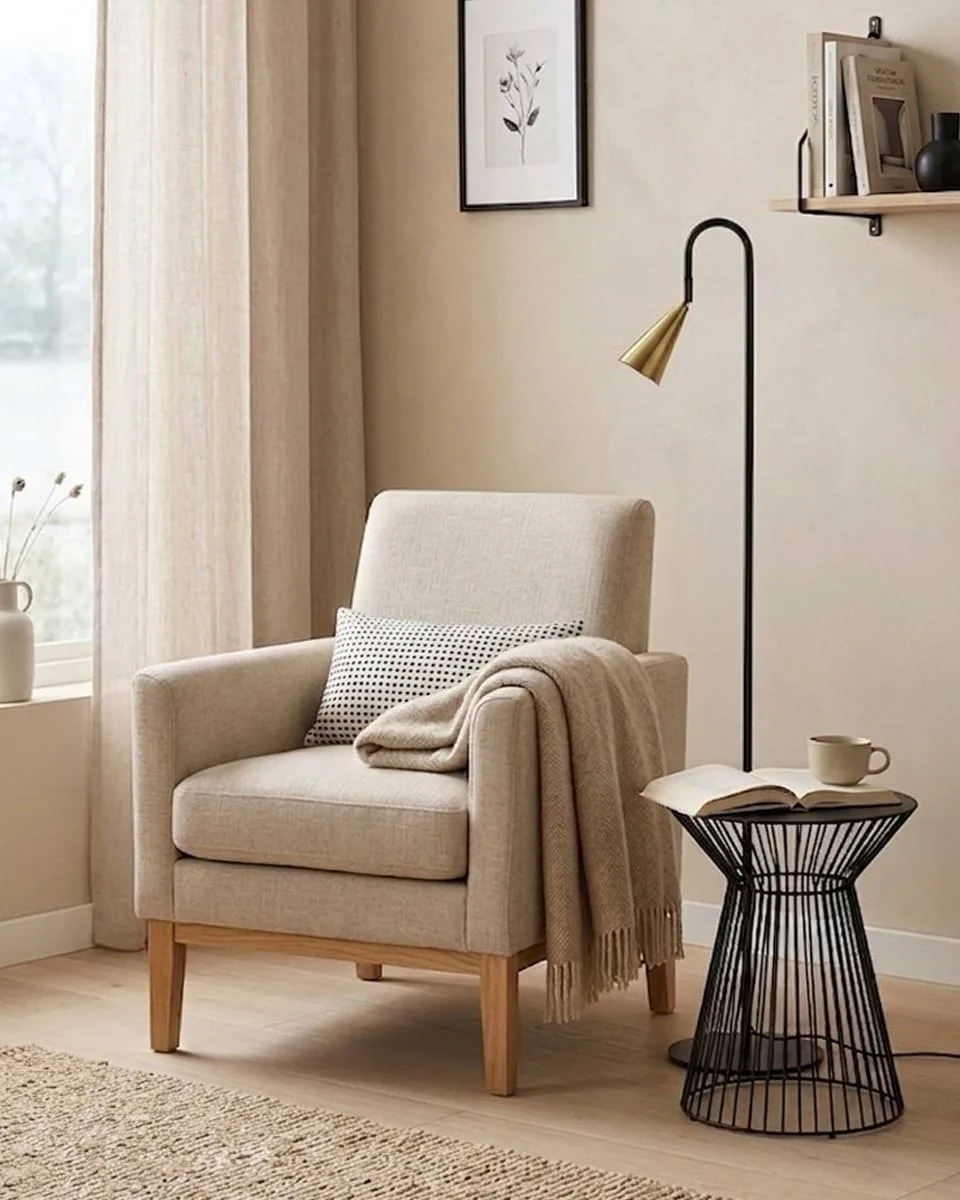 Lampadaire Spline, Noir-laiton, 140 cm By Rydéns