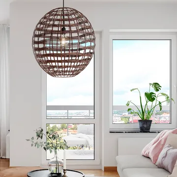 Lampe à suspension Broom Ø60 cm - Café - By Rydéns