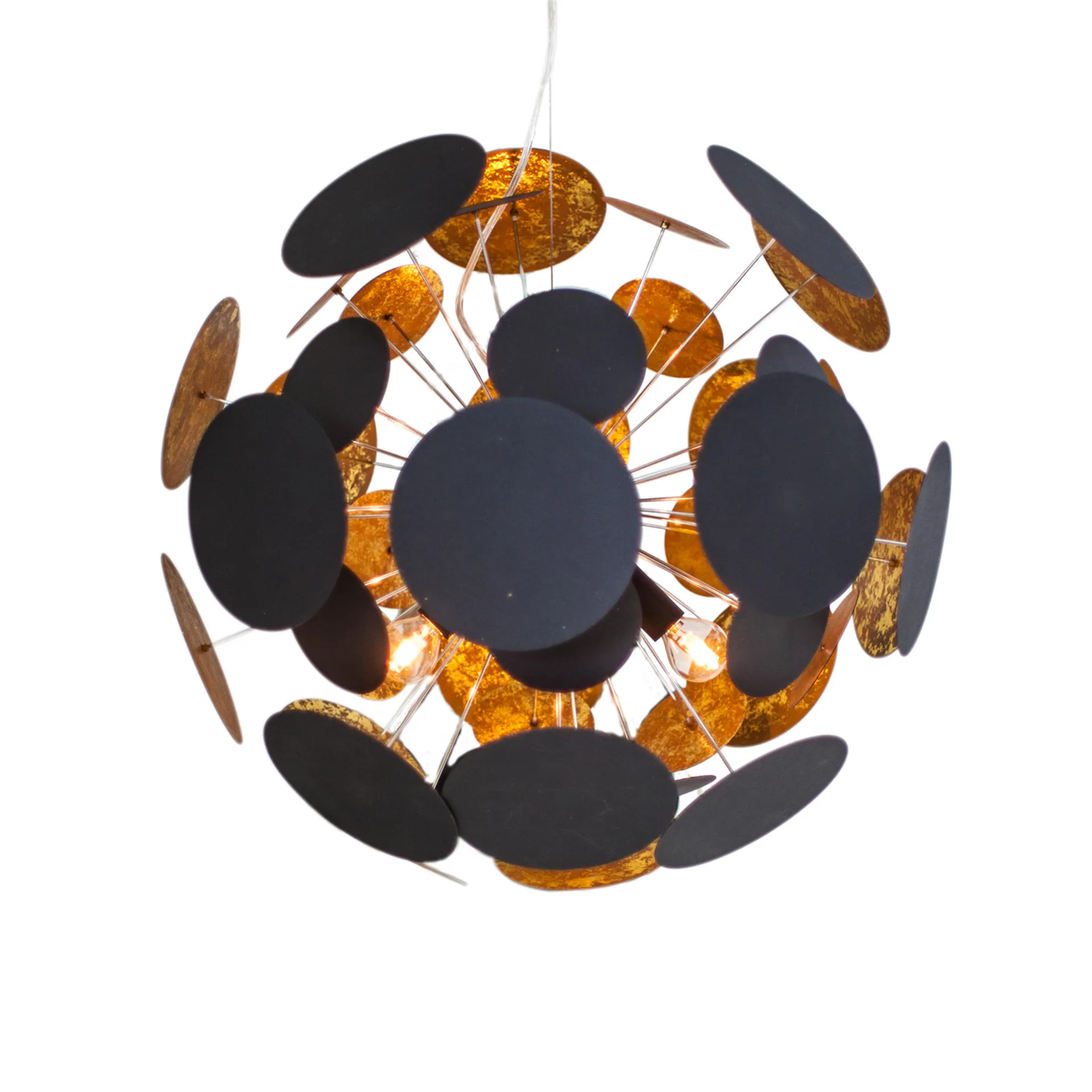 Lampe de plafond Planet 55 cm, noir-or By Rydéns