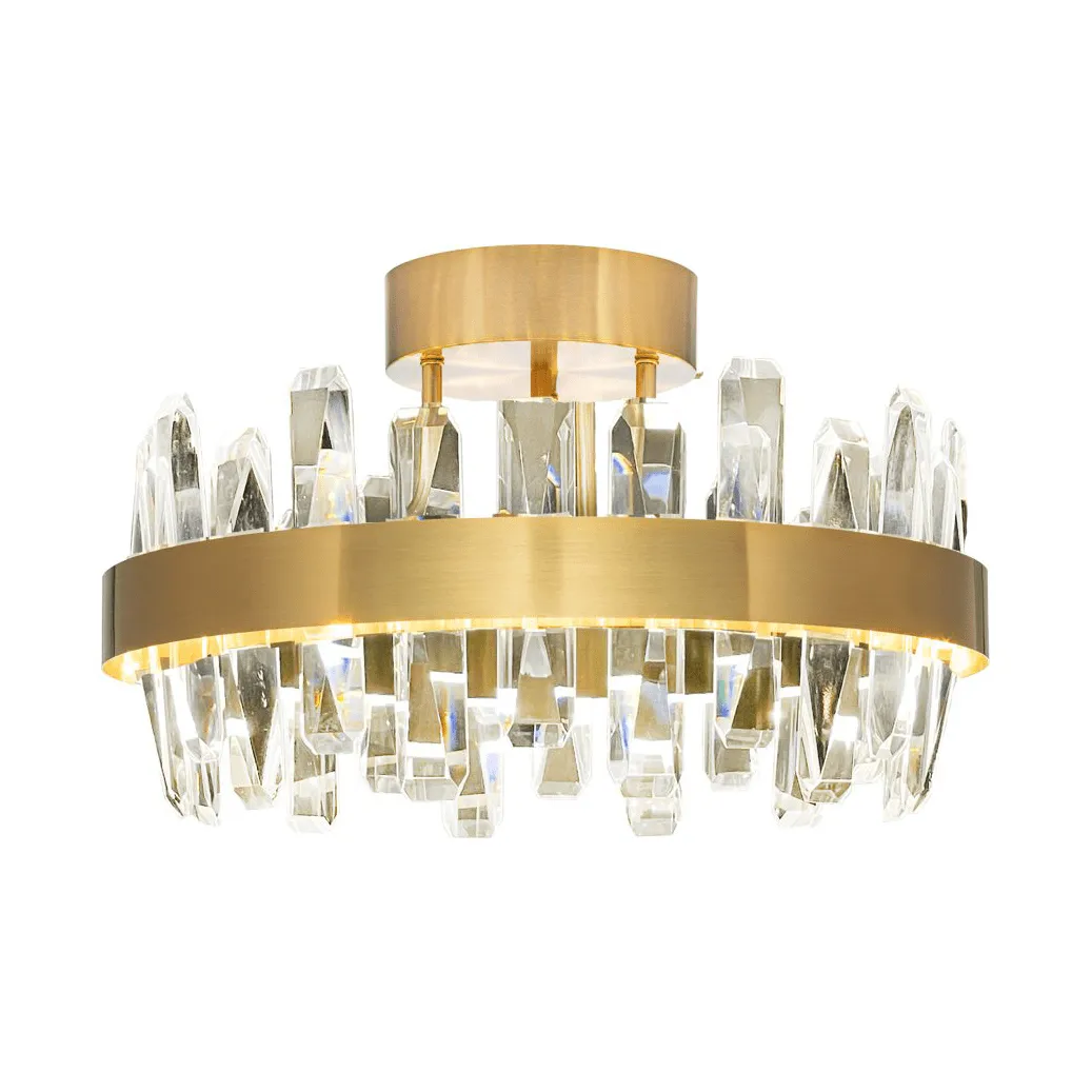 Lampe de plafond Triumph Ø60 cm, Laiton-transparent, Ø50 cm By Rydéns