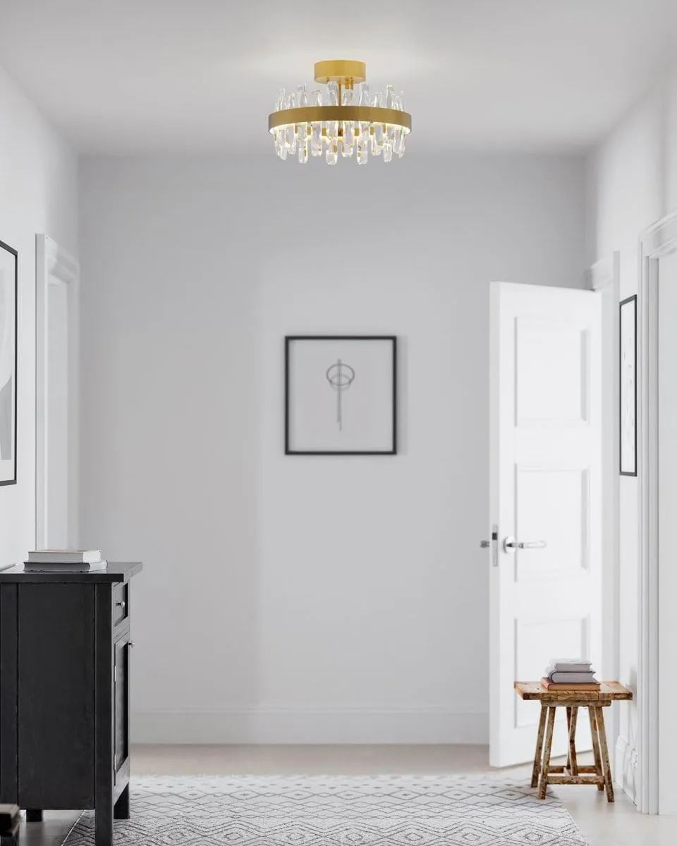 Lampe de plafond Triumph Ø60 cm, Laiton-transparent, Ø50 cm By Rydéns