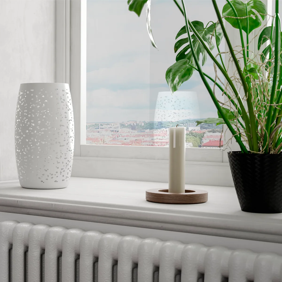 Lampe de table Colby, sable blanc By Rydéns