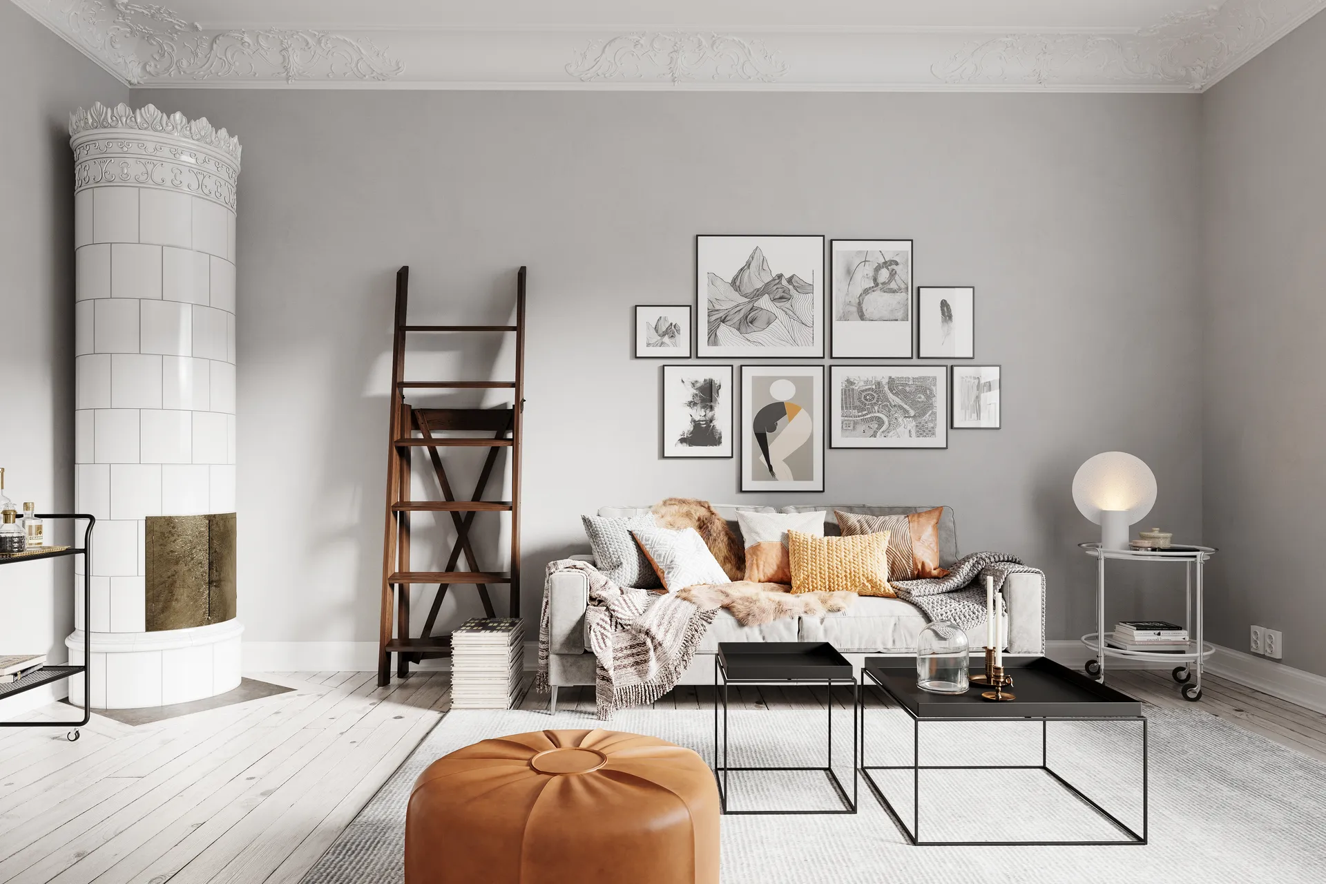 Lampe de table Colby XL, Sable blanc By Rydéns