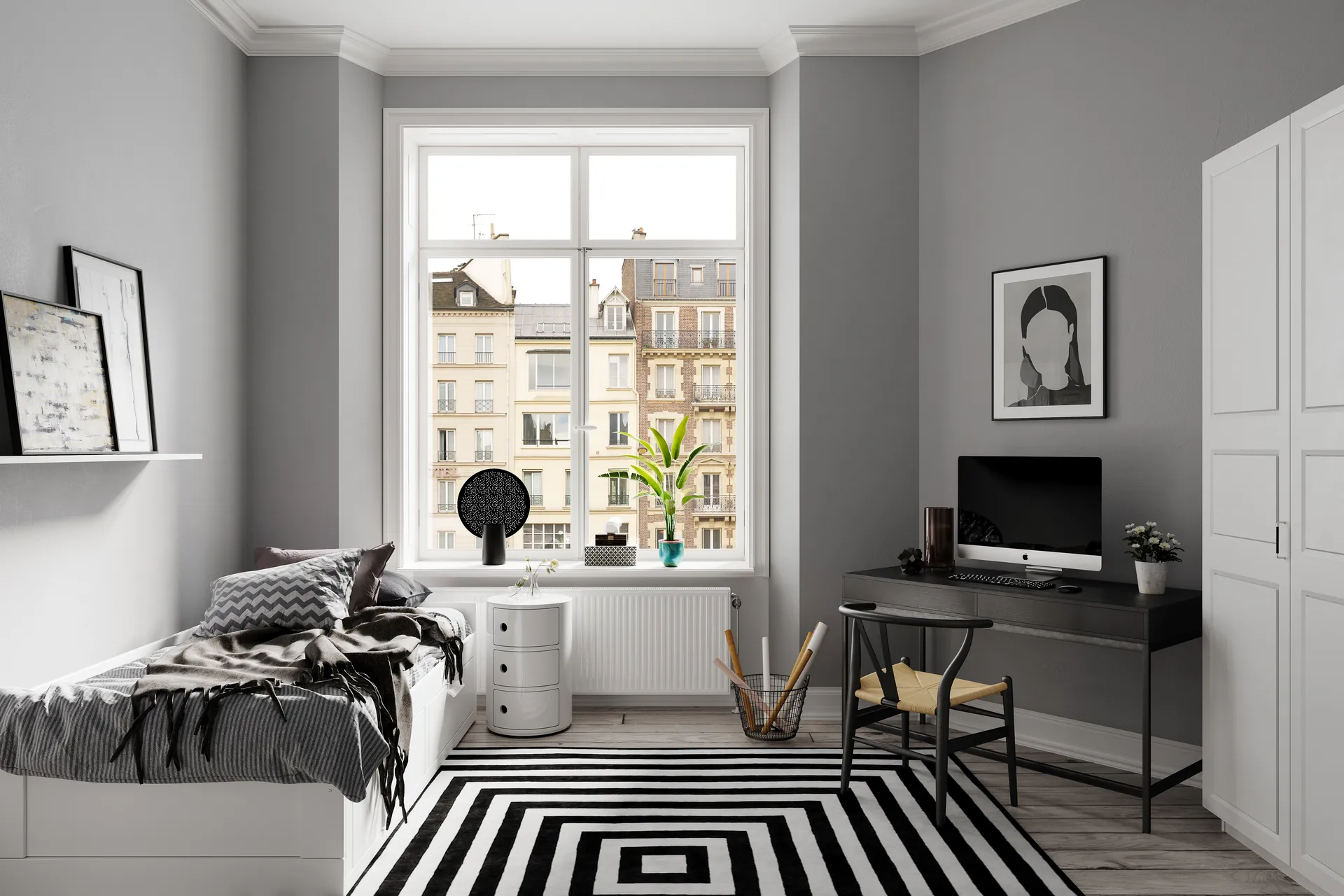 Lampe de table Colby XL, Sable noir By Rydéns