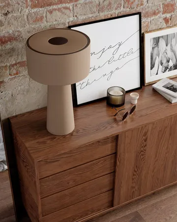 Lampe de table Linum - Beige, 50 cm - By Rydéns
