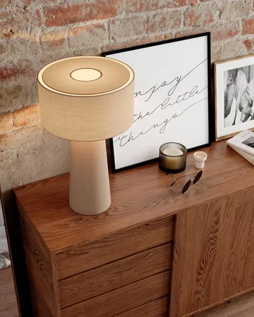 Lampe de table Linum - Beige, 50 cm - By Rydéns