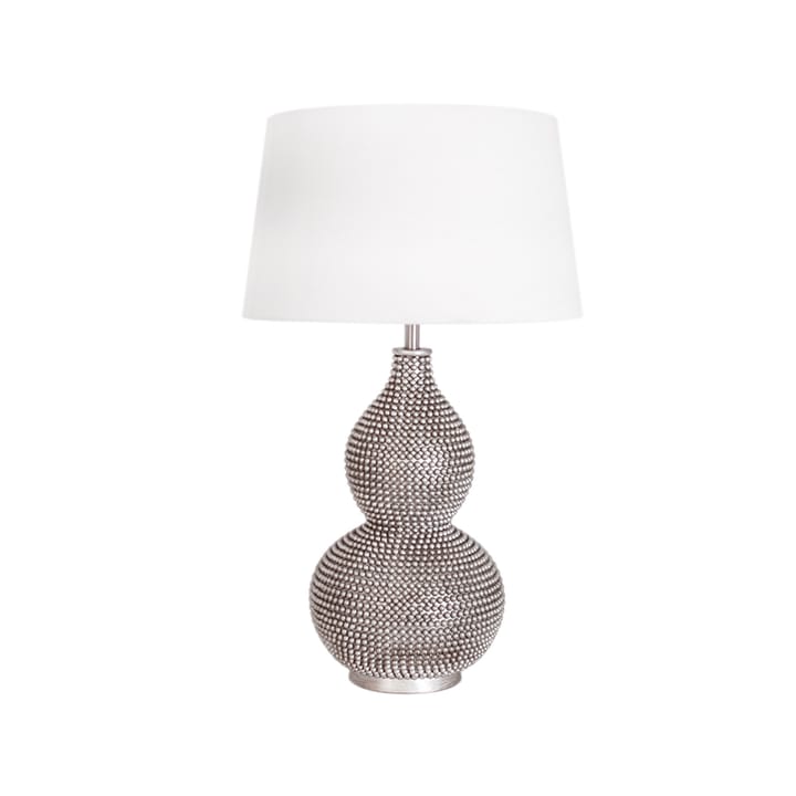 Lampe de table Lofty - satin/white, pied de lampe en métal - By Rydéns