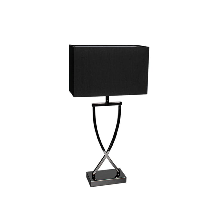 Lampe de table Omega - noir/chome, h 52 cm - By Rydéns
