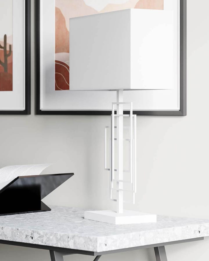 Lampe de table Paragon 69cm - Blanc mat - By Rydéns