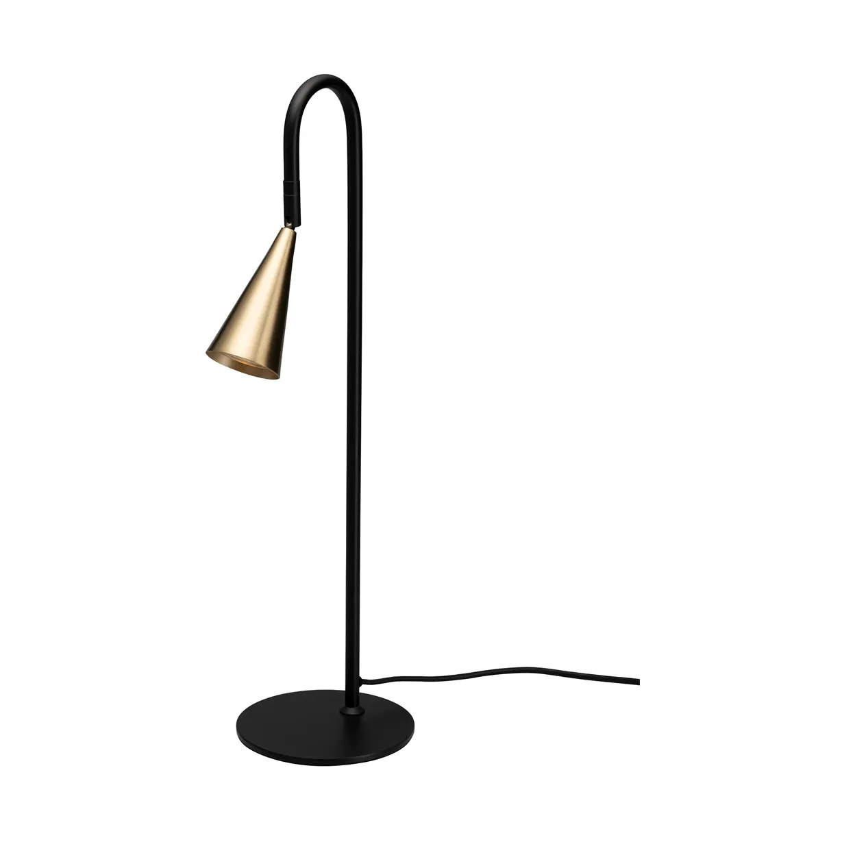 Lampe de table Spline, Noir-laiton, 55 cm By Rydéns
