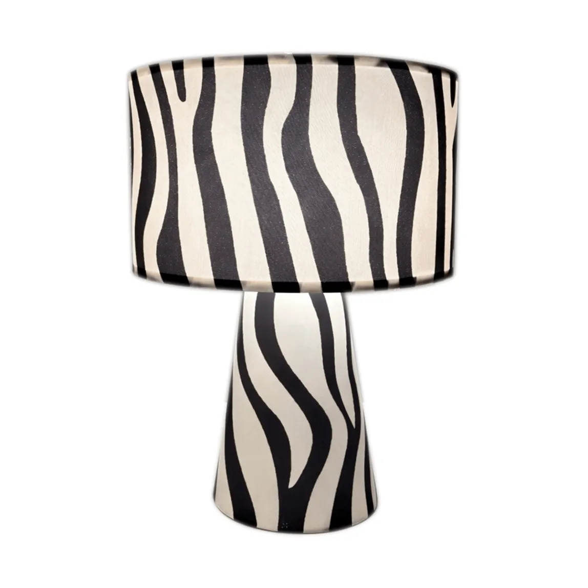 Lampe de table Zany Zebra, Noir-blanc, 43 cm By Rydéns