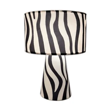 Lampe de table Zany Zebra - Noir-blanc, 43 cm - By Rydéns