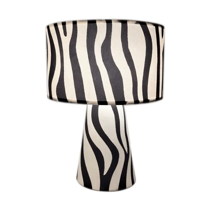 Lampe de table Zany Zebra - Noir-blanc, 43 cm - By Rydéns