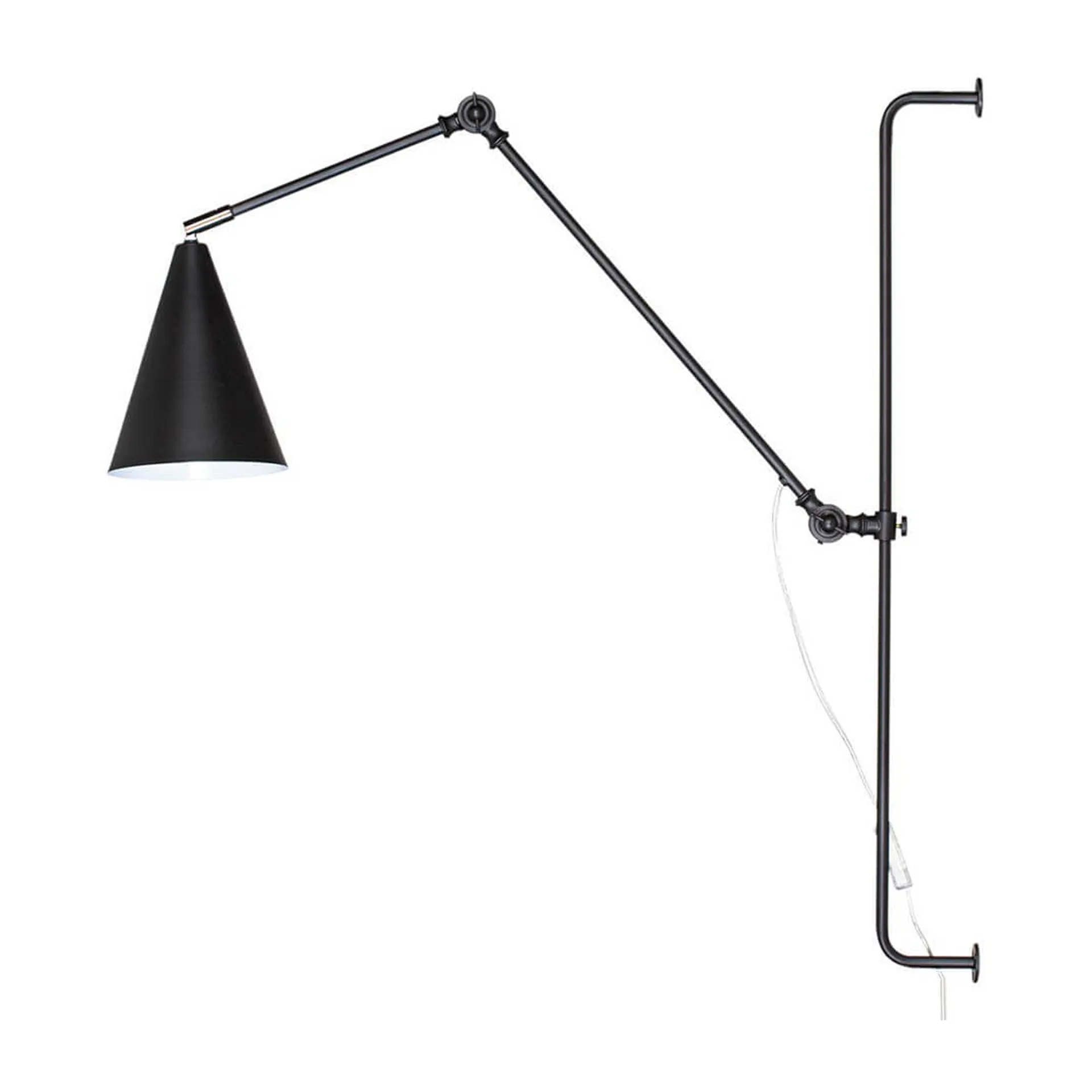 Lampe murale Yukon long, Noir mat By Rydéns