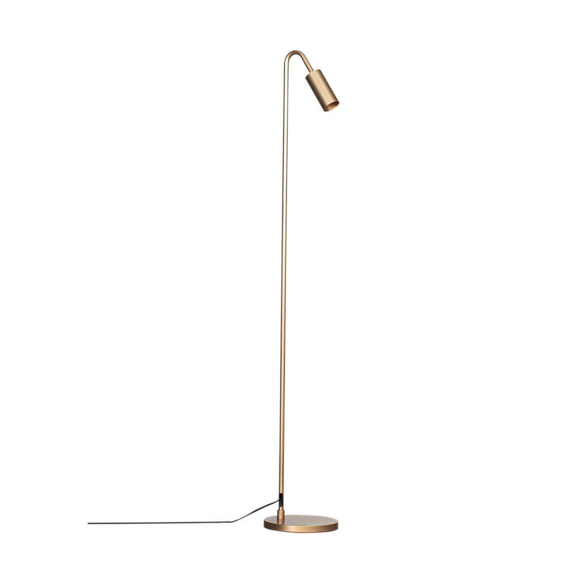 By Rydéns Lampe sur pied Curve 146 cm Or mat | Design Scandinave | Lampes sur pieds | Doré