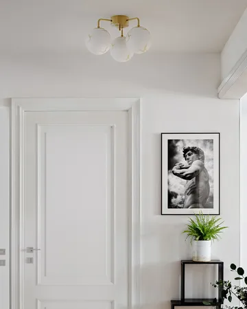 Plafonnier Bellagio 3-lite - Laiton-blanc - By Rydéns