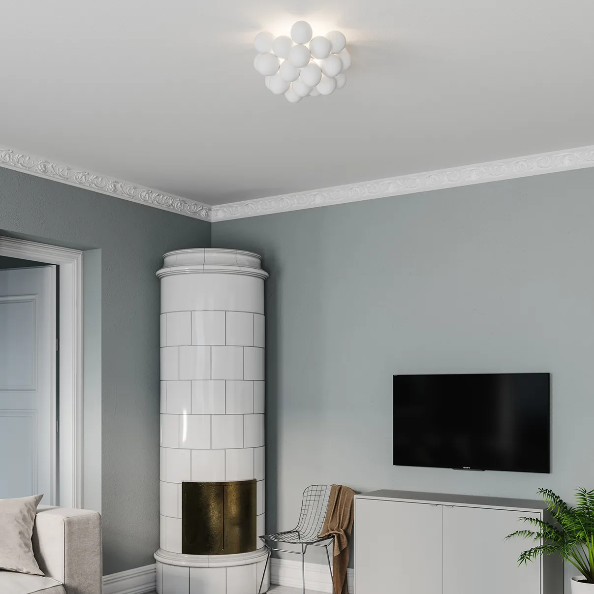 Plafonnier Gross Ø 50 cm, Blanc mat By Rydéns