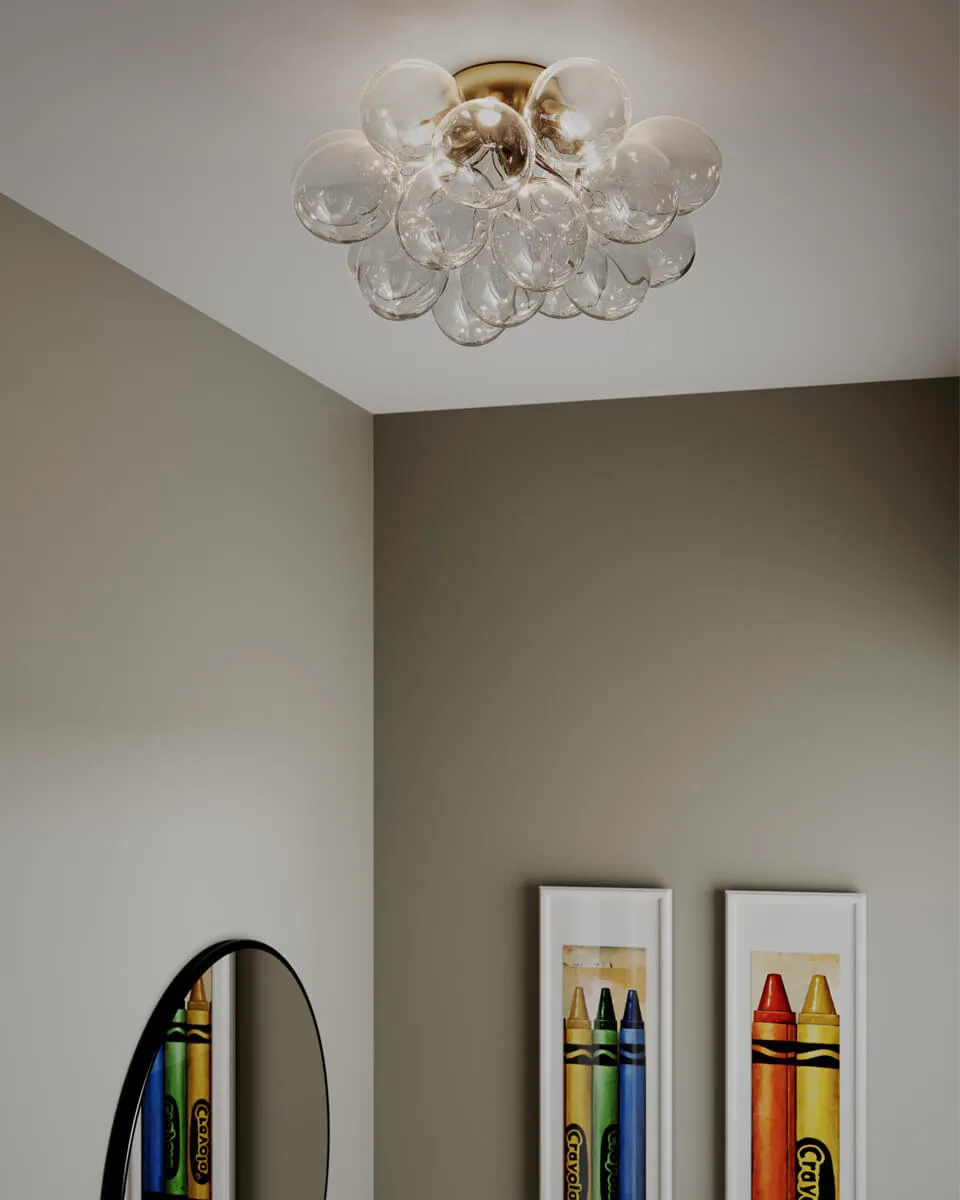 Plafonnier Gross Ø50 cm, Laiton-clair By Rydéns