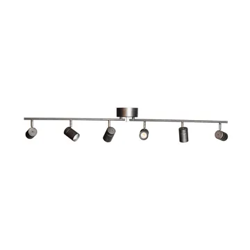 Spot plafonnier Correct 6 124 cm - Gris acier - By Rydéns