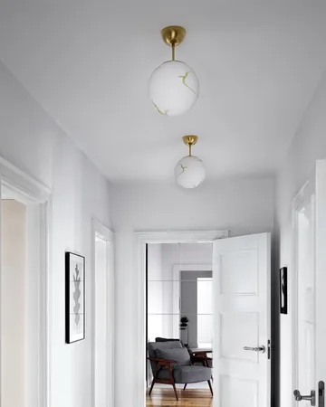 Suspension Bellagio Ø25 cm - Laiton-blanc - By Rydéns