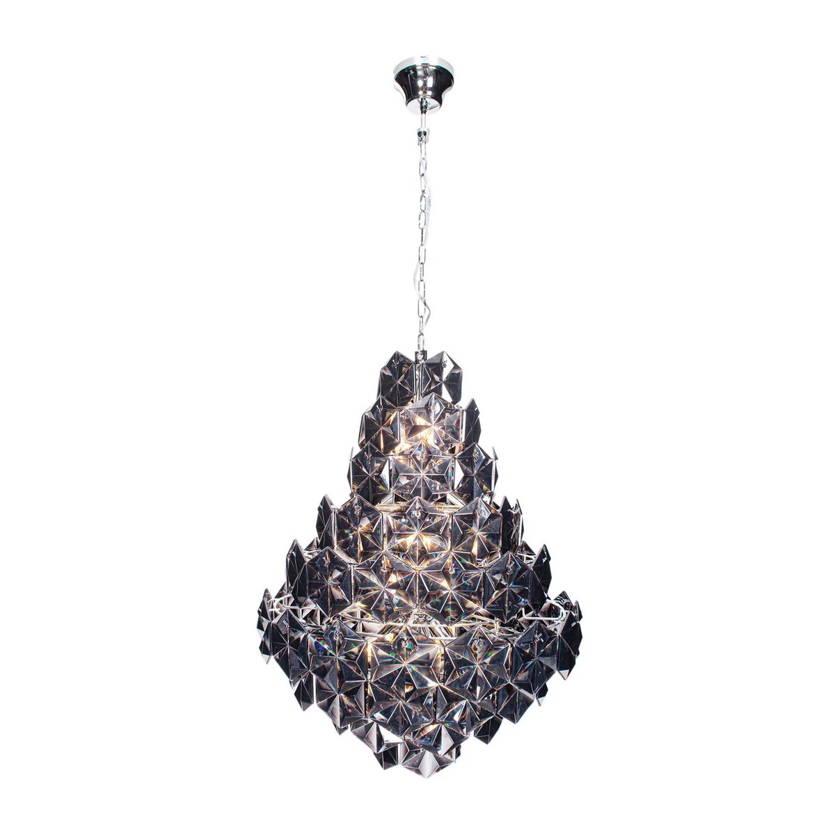 By Rydéns Suspension Monarque Chrome noir | Design Scandinave | Suspensions & lustres | Noir