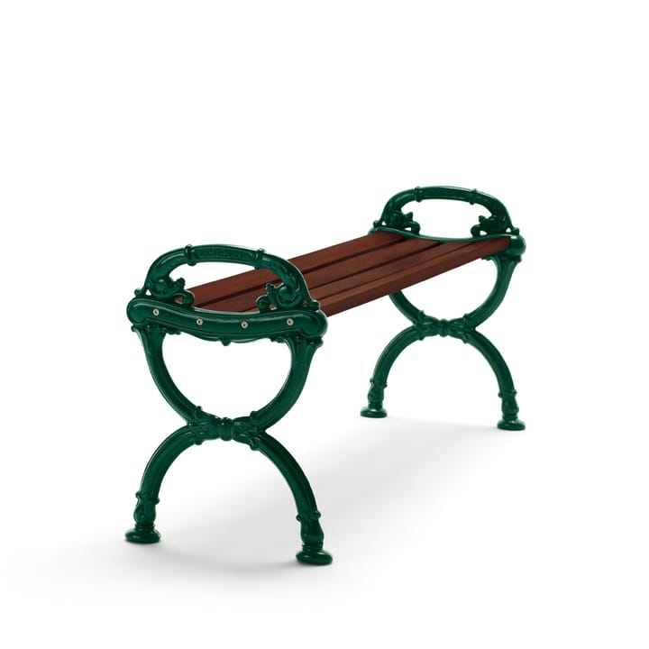 Banc Byarum - Pin brun lasure, support vert - Byarums bruk