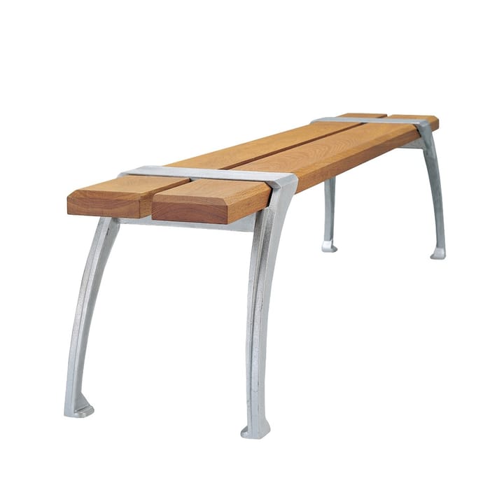 Banc Haga - Huile de chêne, support en aluminium brut - Byarums bruk