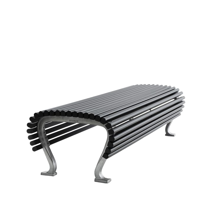 Banc Jujol - Lasure acajou noir, élancé, support noir - Byarums bruk