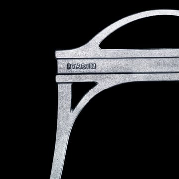 Banc Lessebo - Acajou, support en aluminium brut - Byarums bruk