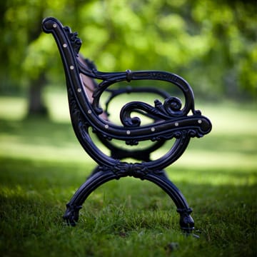 Canapé Byarum - Pin laqué blanc, pied noir, 155 cm - Byarums bruk
