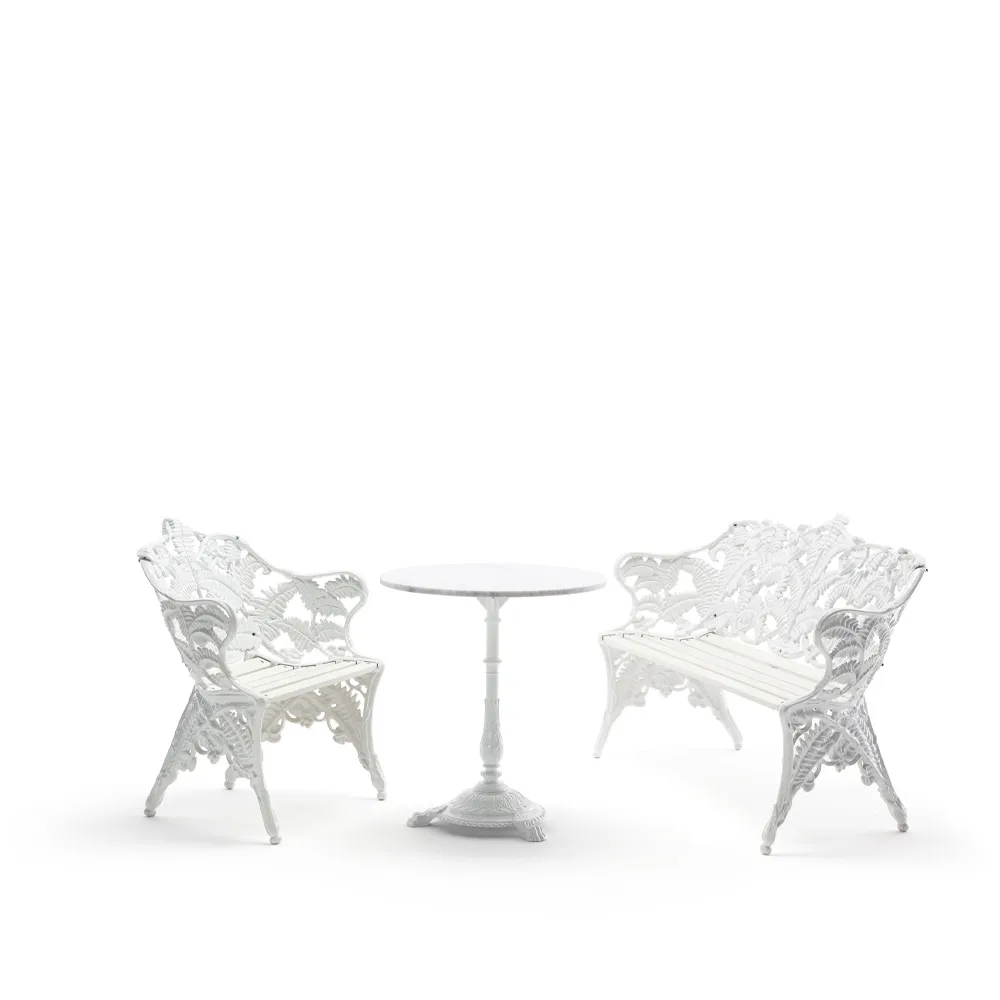 Canapé Classic, Pin blanc laqué, support blanc Byarums bruk
