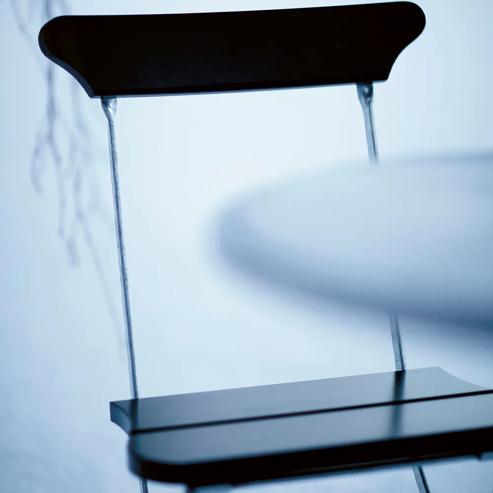 Chaise Classic No.2, Blanc, support blanc Byarums bruk