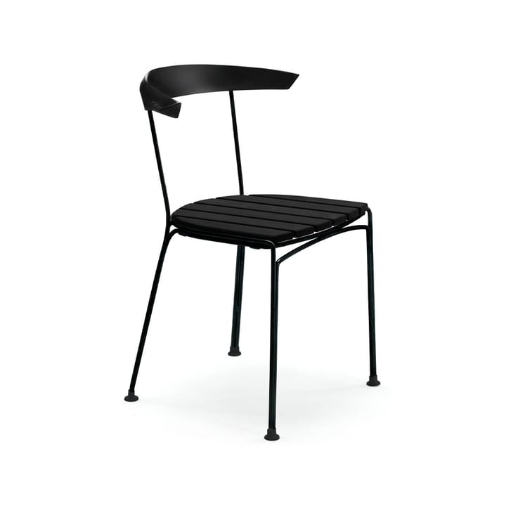 Chaise Dover - Pin noir laqué, support noir - Byarums bruk